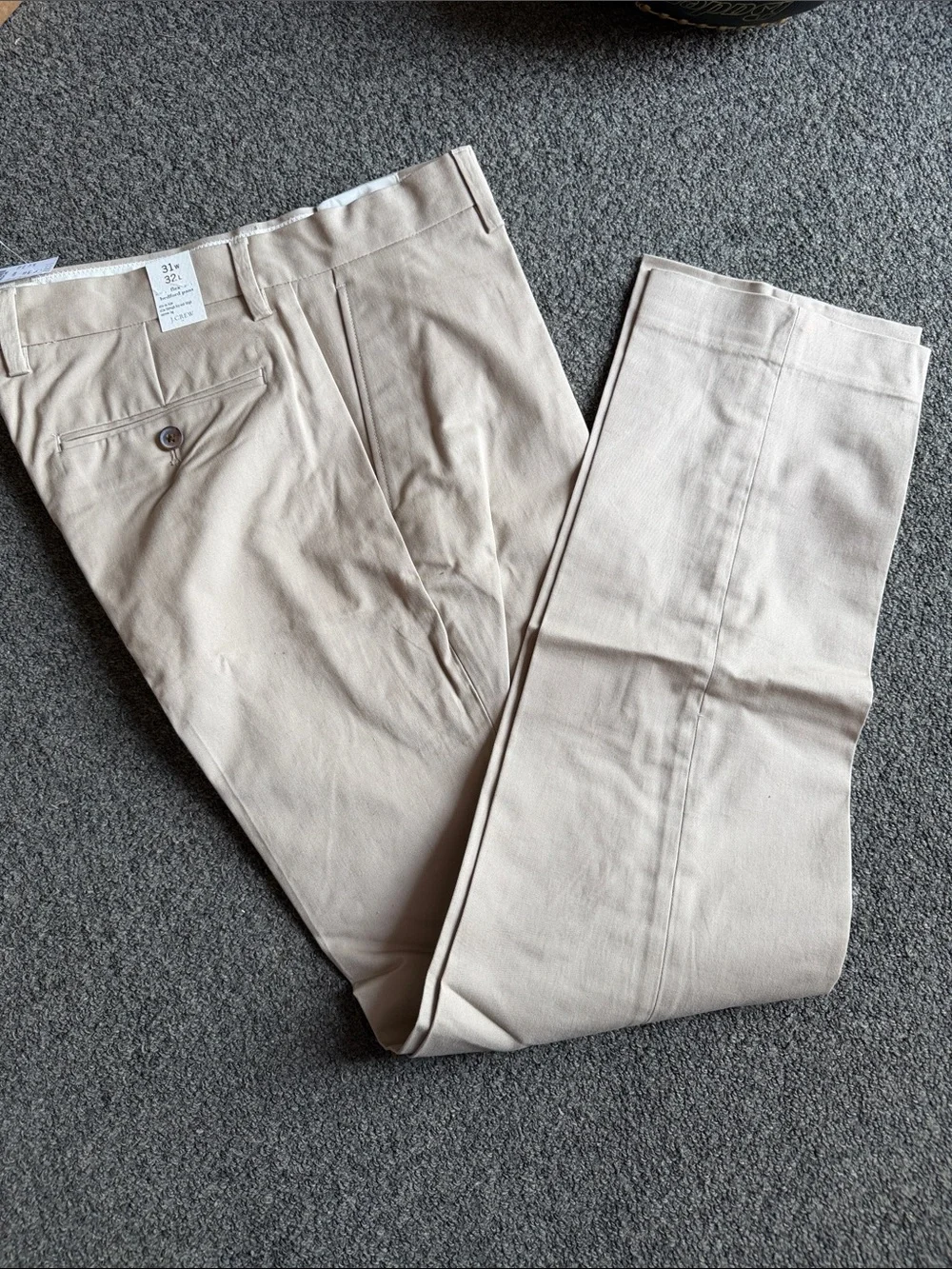 J. Crew Men's Khaki Chinos in Light Beige